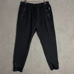 Hollister black jogger style pants zip ankle in size M